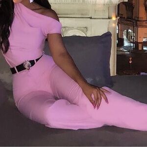 Zara Pink and Cream Garment